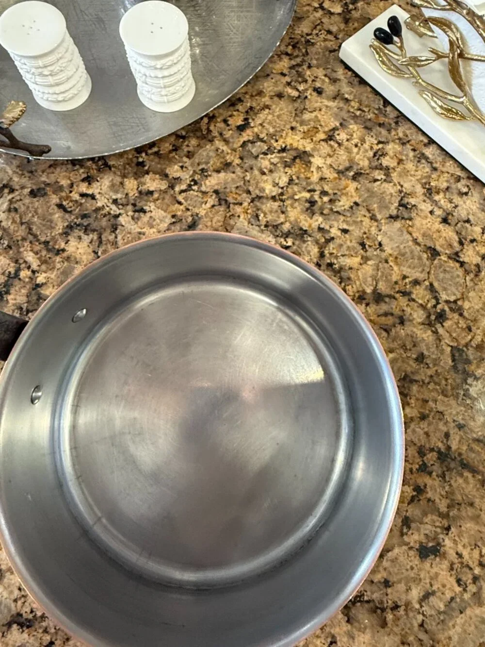 Baumalu Solid Copper Saucepan, 20cm / 8